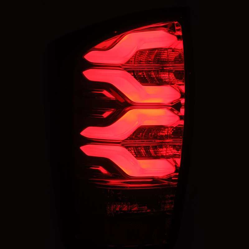 AlphaRex 16-21 Toyota Tacoma LUXX LED Taillights Blk/Red w/Activ Light/Seq Signal 680000 *Discontinued