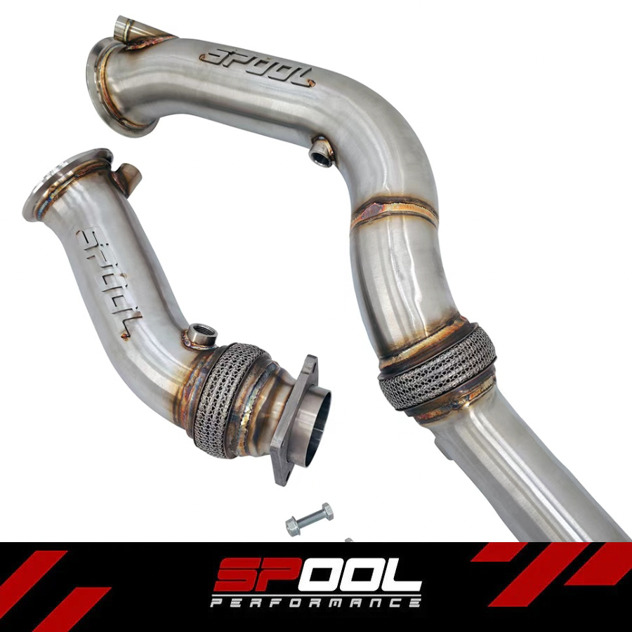 S55 Stainless Steel Race Downpipe | Fits BMW M3/M4/M2 Competition
