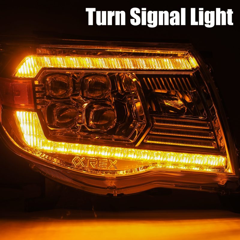 AlphaRex 05-11 Toyota Tacoma NOVA LED Projector Headlights Plank Style Chrome w/Activation Light/DRL 880743 *Discontinued