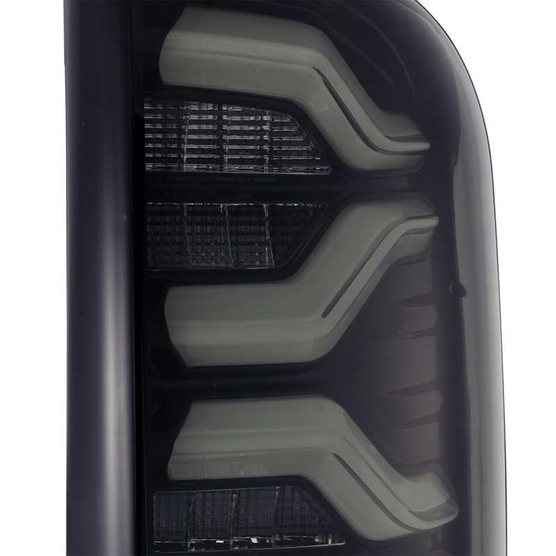 AlphaRex 16-20 Toyota Tacoma PRO-Series LED Tail Lights Jet Black 680010 *Discontinued