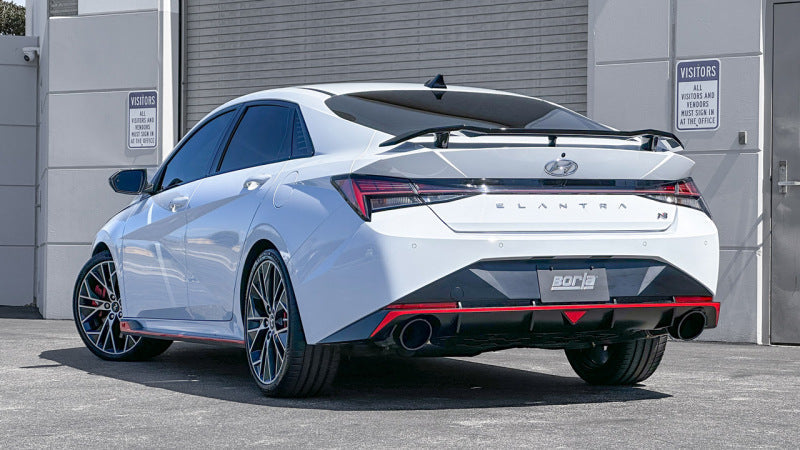 Borla 22-23 Hyundai Elantra N 2.0L 4 CYL. Turbo AT/MT ATAK Catback Exhaust Black Chrome 140925BC