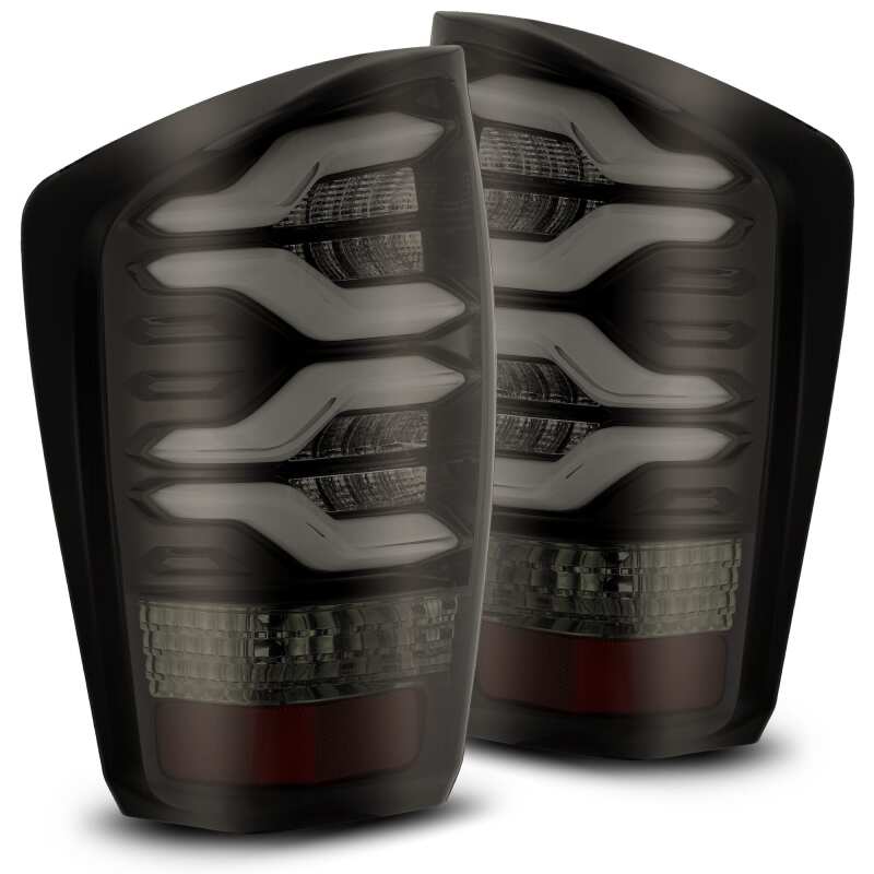 AlphaRex 16-21 Toyota Tacoma LUXX LED Taillights Blk/Red w/Activ Light/Seq Signal 680000 *Discontinued