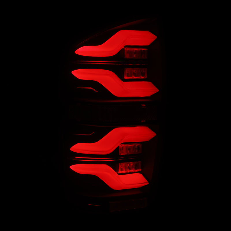 AlphaRex 16-21 Toyota TacomaLUXX LED Taillights Blk w/Activ Light/Seq Signal 680090 *Discontinued