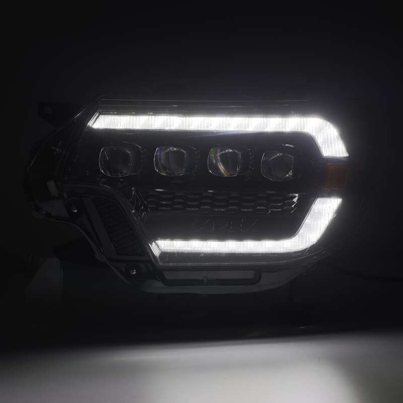 AlphaRex 12-15 Toyota Tacoma NOVA LED Proj Headlights Plank Style Black w/Activ Light/Seq Signal/DRL 880753 *Discontinued