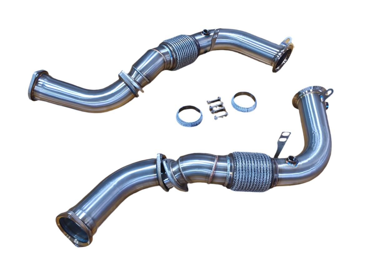 IRL F95 F96 X5M X6M MaxFlow Race Downpipes