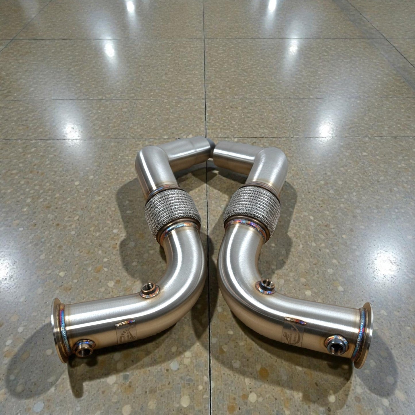 BMW N63 & N63TU Catless Race Downpipes for 550i, 650i, 750i, Alpina B6 B7, X5, X6 (F Chassis)