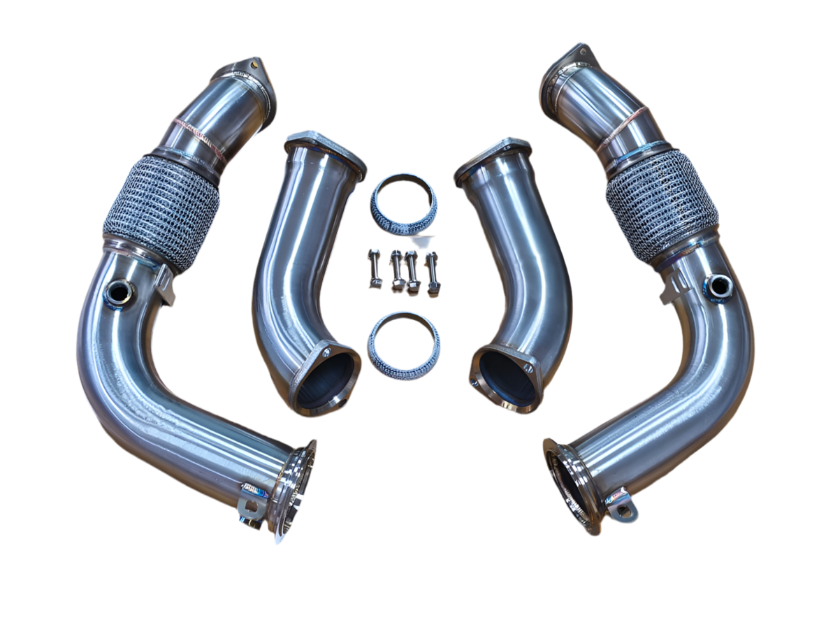 IRL F95 F96 X5M X6M MaxFlow Race Downpipes