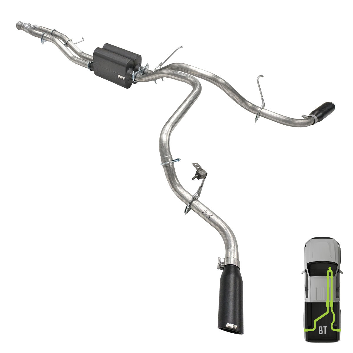 Suburban/Yukon, 2015-2020, 5.3L - Stainless - MPI Exhaust Cat-Back Dual Exhaust Kits