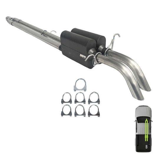 GMC/Chevy, 2019-2026, 5.3L - MPI Bullnoze Exhaust Series