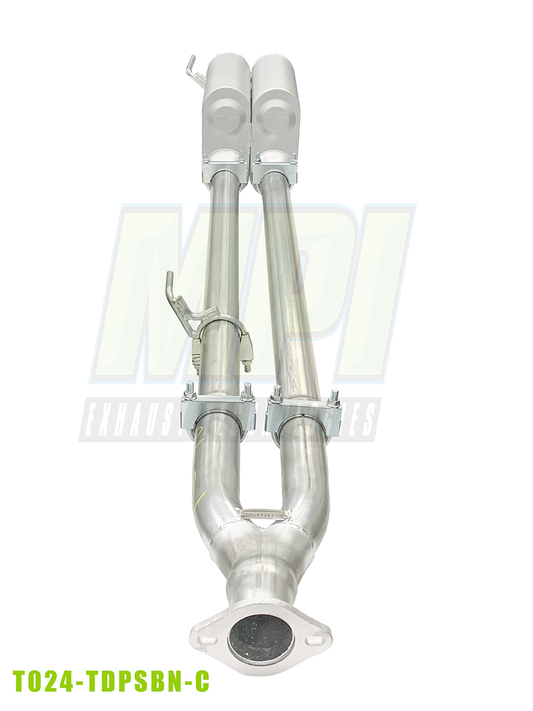 Toyota Tacoma, 2005-2023, V6 - MPI Bullnoze Exhaust Series
