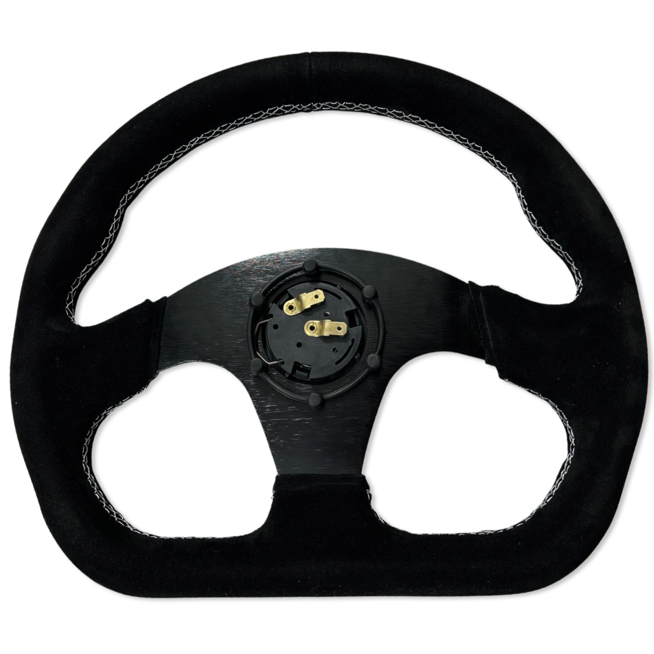 Suede Steering Wheel + Short Hub Adapter Kit For Acura Honda Accord Civic EK CR-Z Integra Prelude RSX S2000