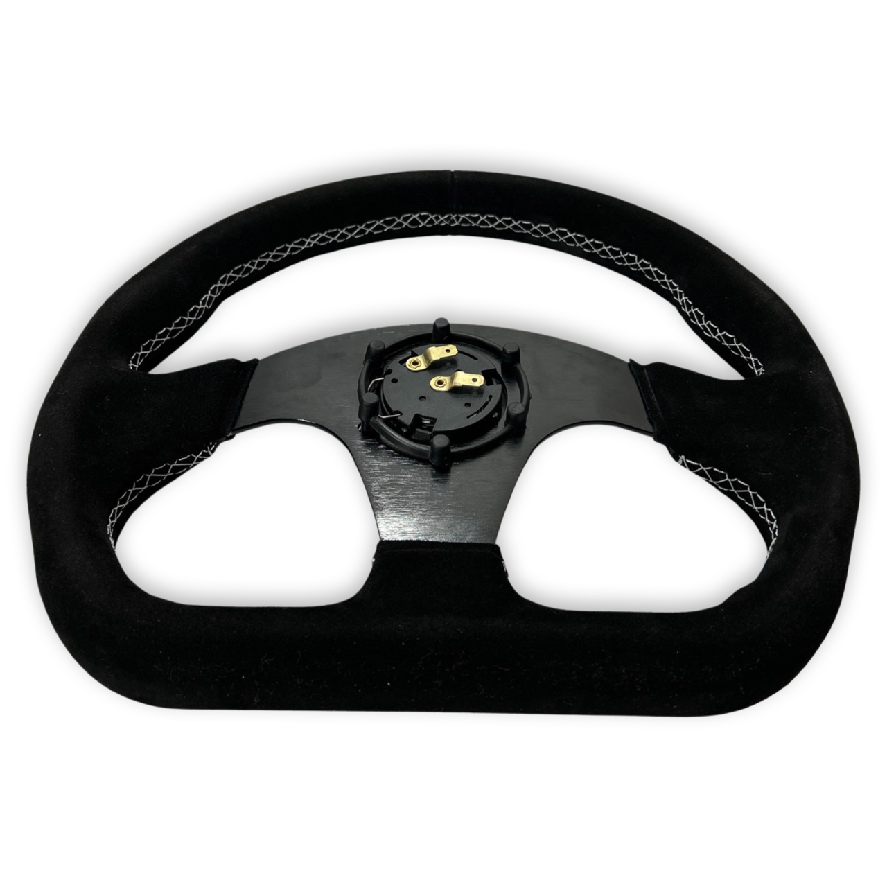 Suede Steering Wheel + Short Hub Adapter Kit For Acura Honda Accord Civic EK CR-Z Integra Prelude RSX S2000