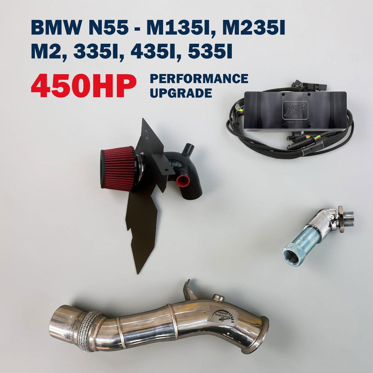 450HP Performance Upgrade For N55 BMW M135i, M235i, M2, 335i, 435i, 535i (F Chassis)