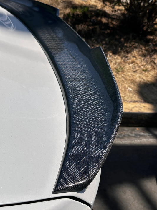 HoneyComb Carbon Fiber BMW G30 & F90 M5 PSM Trunk Spoiler
