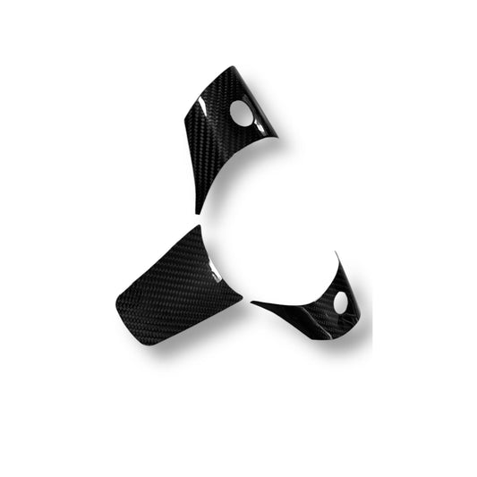 Tesla Model 3 & Y Carbon Fiber Steering Wheel Accents | Palenon Performance