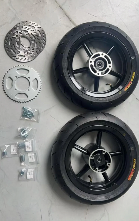 ETM RTR/LITE Supermoto 10/12 Wheel Set