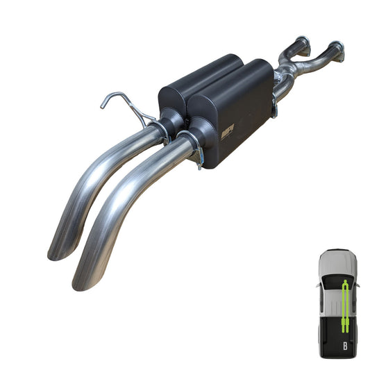 Toyota Tundra, 2014-2021, 5.7L - MPI Bullnose Exhaust Series