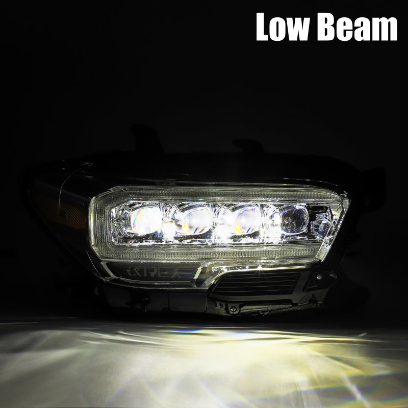 AlphaRex 16-20 Toyota Tacoma NOVA LED Projector Headlight Plank Style Alpha Black w/Activation Light 880705 *Discontinued