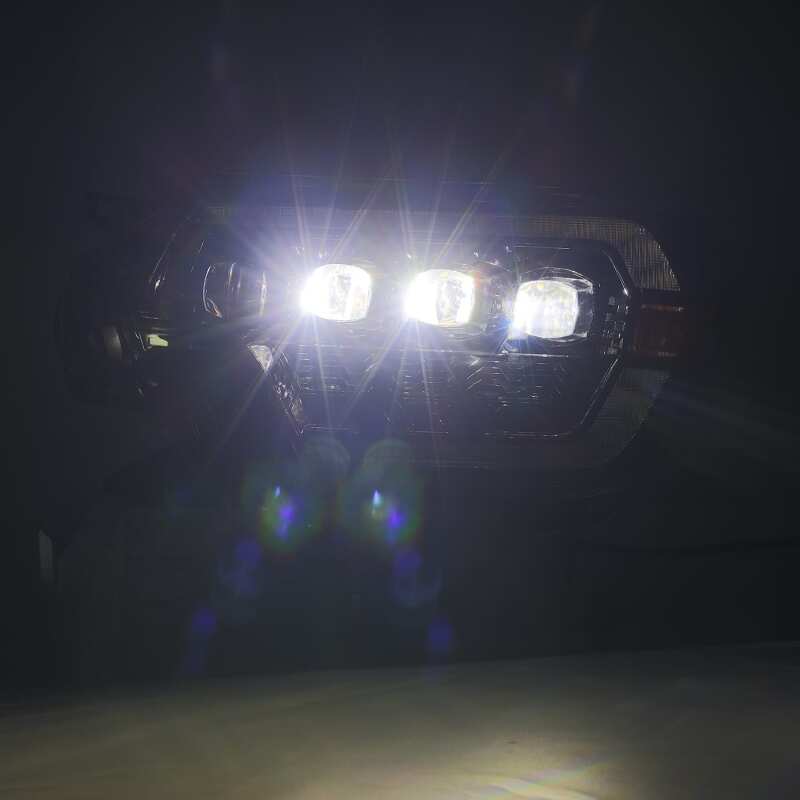 AlphaRex 12-15 Toyota Tacoma NOVA LED Proj Headlights Plank Style Black w/Activ Light/Seq Signal/DRL 880753 *Discontinued