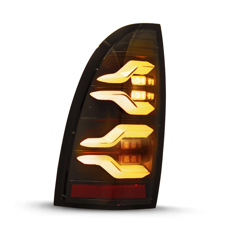 AlphaRex 05-15 Toyota Tacoma LUXX LED Taillights Blk w/Activ Light/Seq Signal 680060 *Discontinued