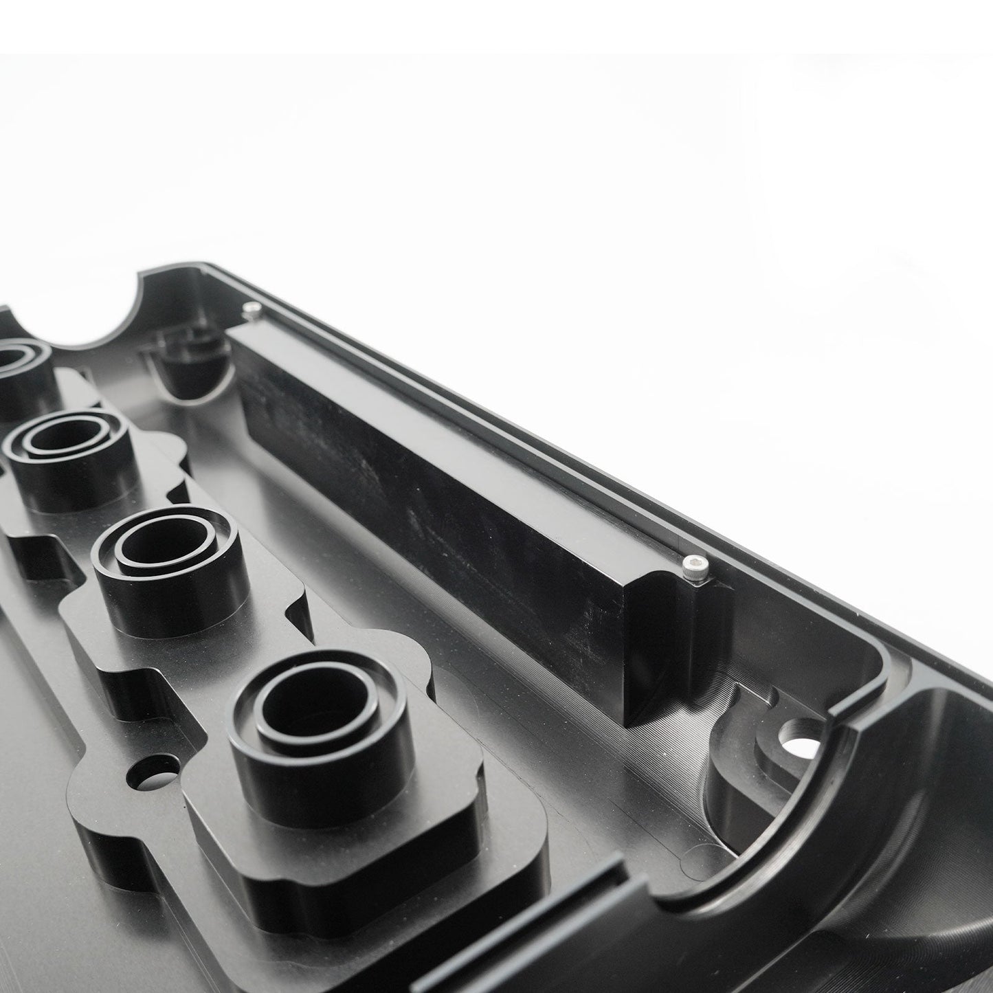 Billet B Series Vented Valve Cover Baffle B16 B18 AN10 For Honda Acura DOHC Vtec