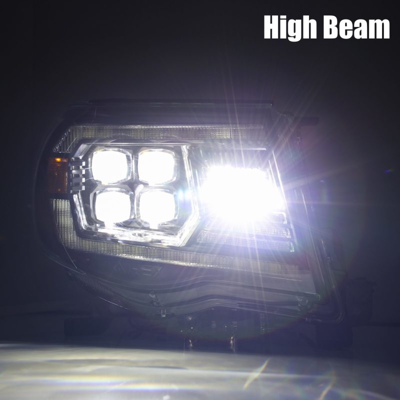 AlphaRex 05-11 Toyota Tacoma NOVA LED Projector Headlights Plank Style Black w/Activation Light/DRL 880744 *Discontinued