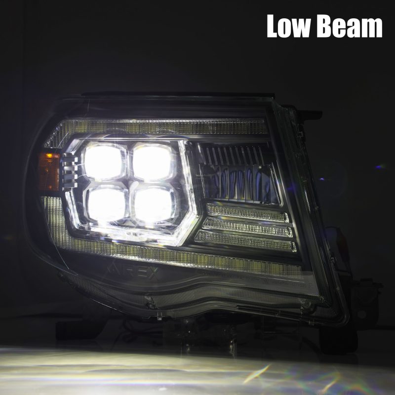 AlphaRex 05-11 Toyota Tacoma NOVA LED Projector Headlights Plank Style Black w/Activation Light/DRL 880744 *Discontinued