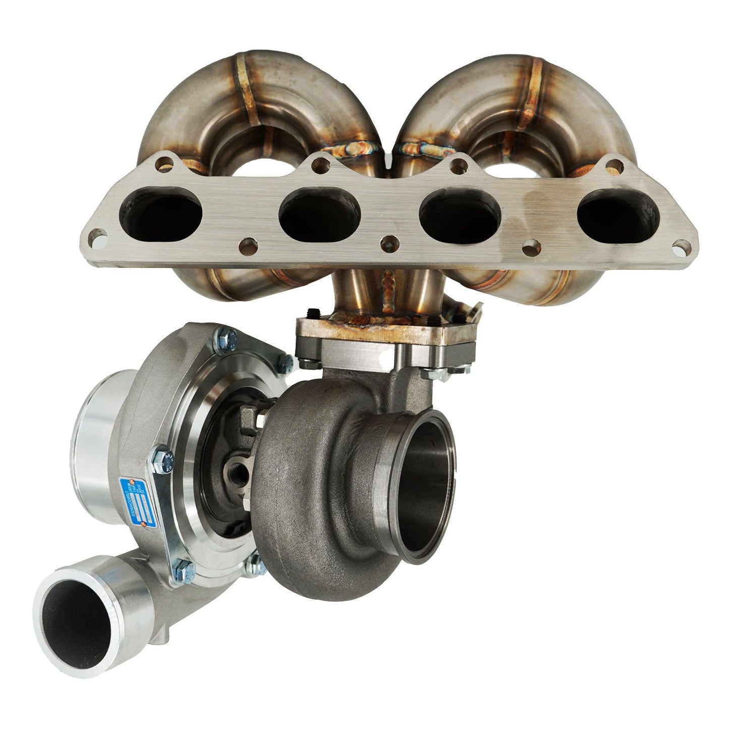 D Series AC PS Compatible T3 .63 Turbo Manifold Kits GSR D15 D16 For Honda Civic EG EK DC2 44mm