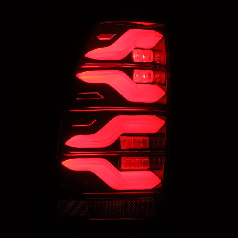 AlphaRex 05-15 Toyota Tacoma LUXX LED Taillights Blk/Red w/Activ Light/Seq Signal 680070 *Discontinued