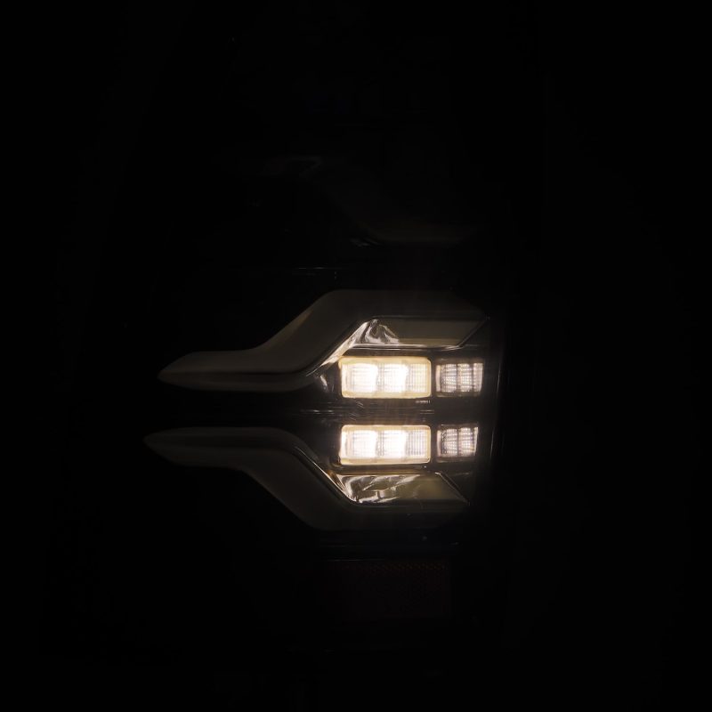 AlphaRex 05-15 Toyota Tacoma LUXX LED Taillights Alpha Blk w/Activ Light/Seq Signal 680050 *Discontinued