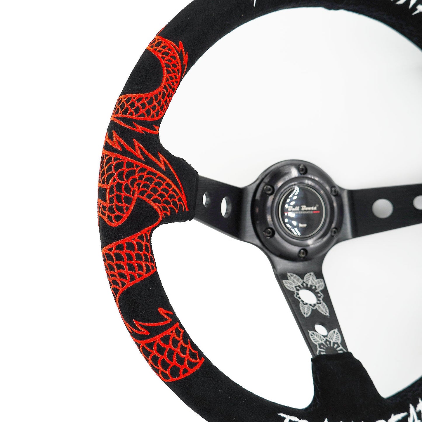 Track Ready Deep Dish Steering Wheel + Short Hub Adapter Kit For Honda Acura