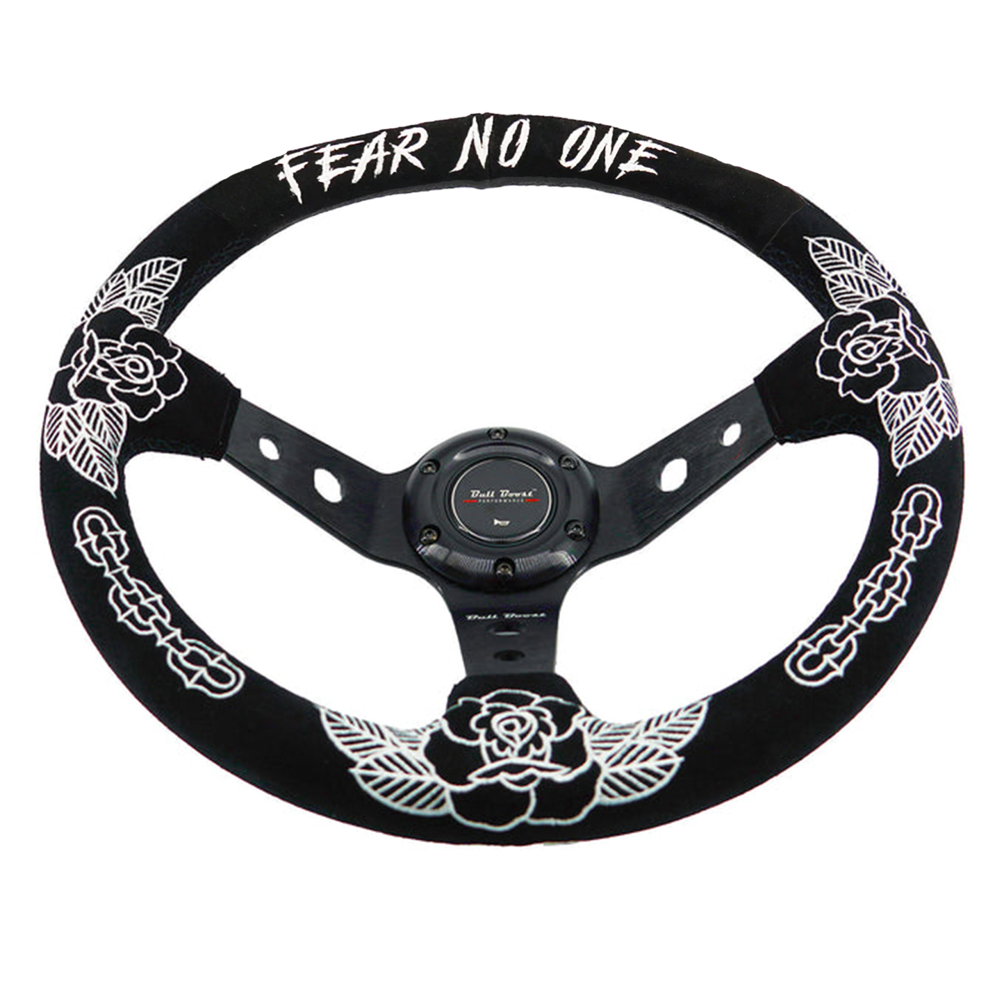 BW Rose Deep Dish Steering Wheel + Short Hub Adapter Kit For Honda Acura