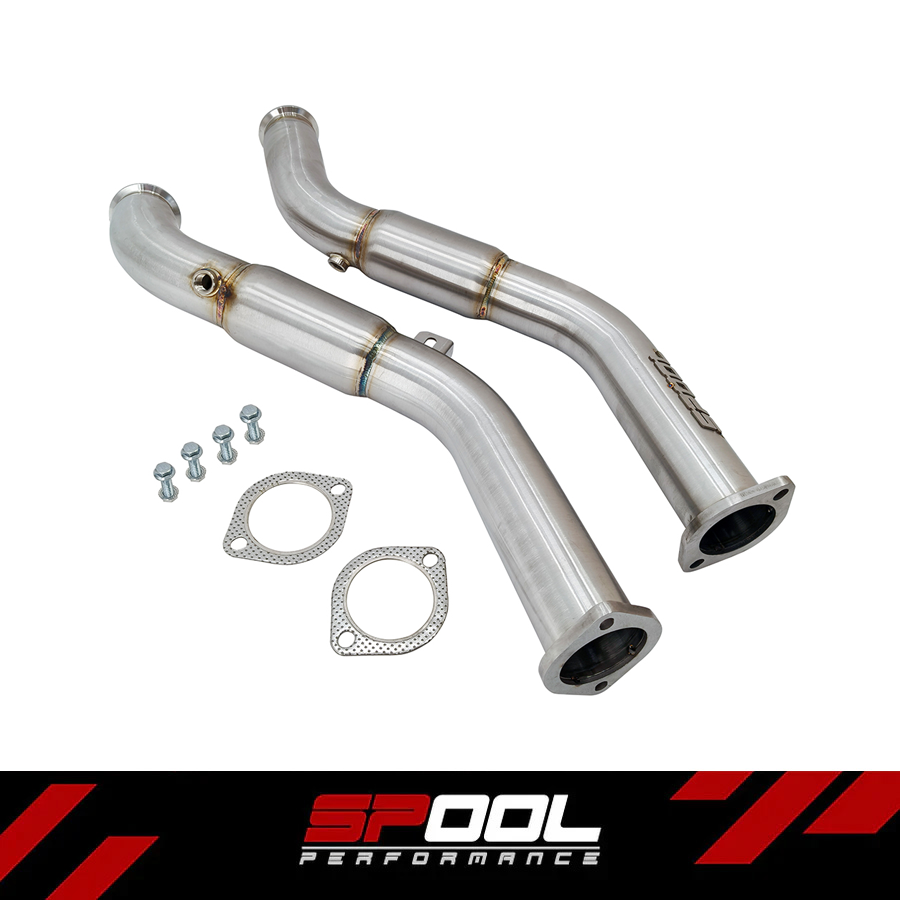 Spool VR30DDTT Full Resonated Downpipes Upgrade [Race Downpipes] | Infiniti Q50 Q60 RZ34 [VR30]