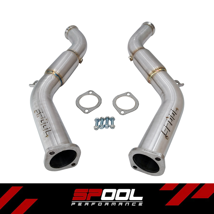 Spool VR30DDTT Full Resonated Downpipes Upgrade [Race Downpipes] | Infiniti Q50 Q60 RZ34 [VR30]