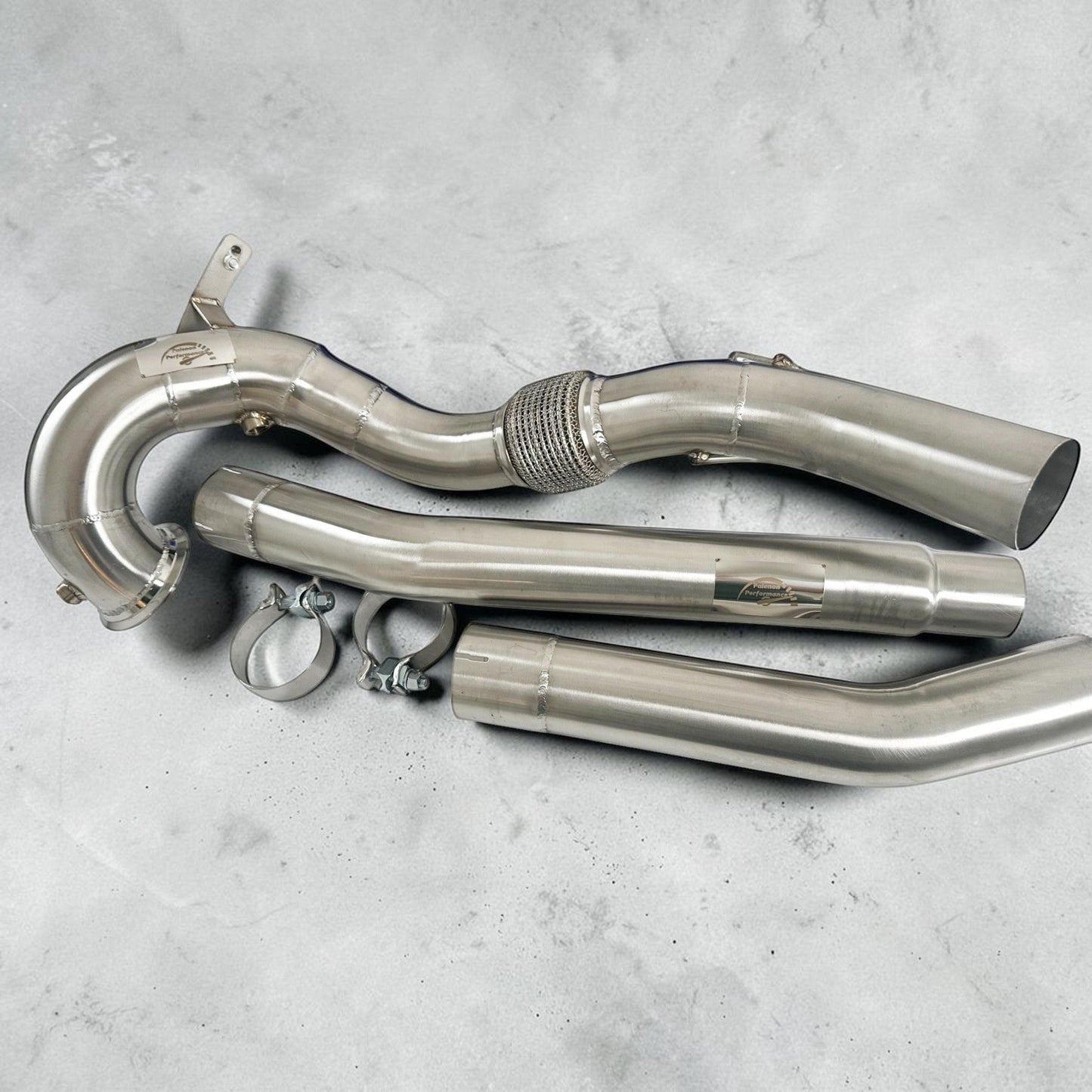 AWD Audi S3 8Y Race Downpipe & VW MK8 Golf R Race Downpipe - Palenon Performance