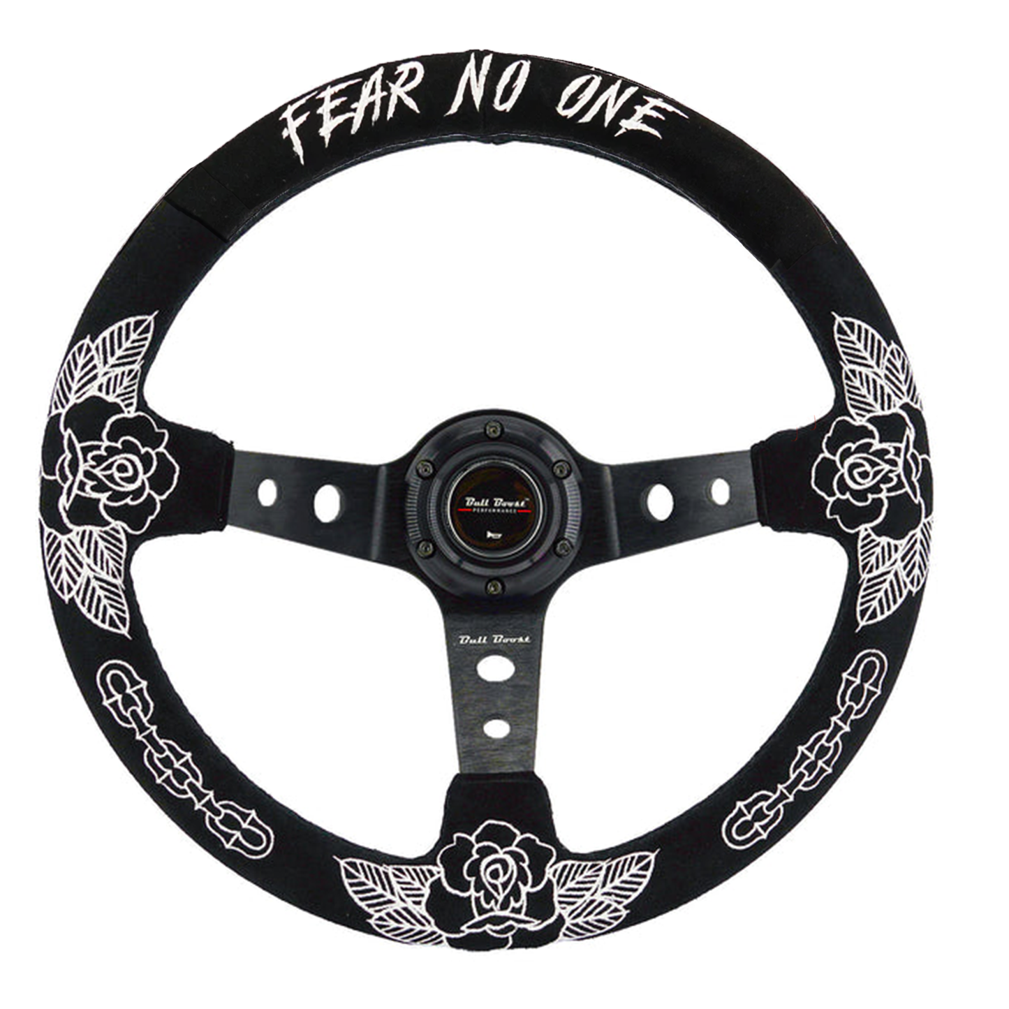BW Rose Deep Dish Steering Wheel + Short Hub Adapter Kit For Honda Acura
