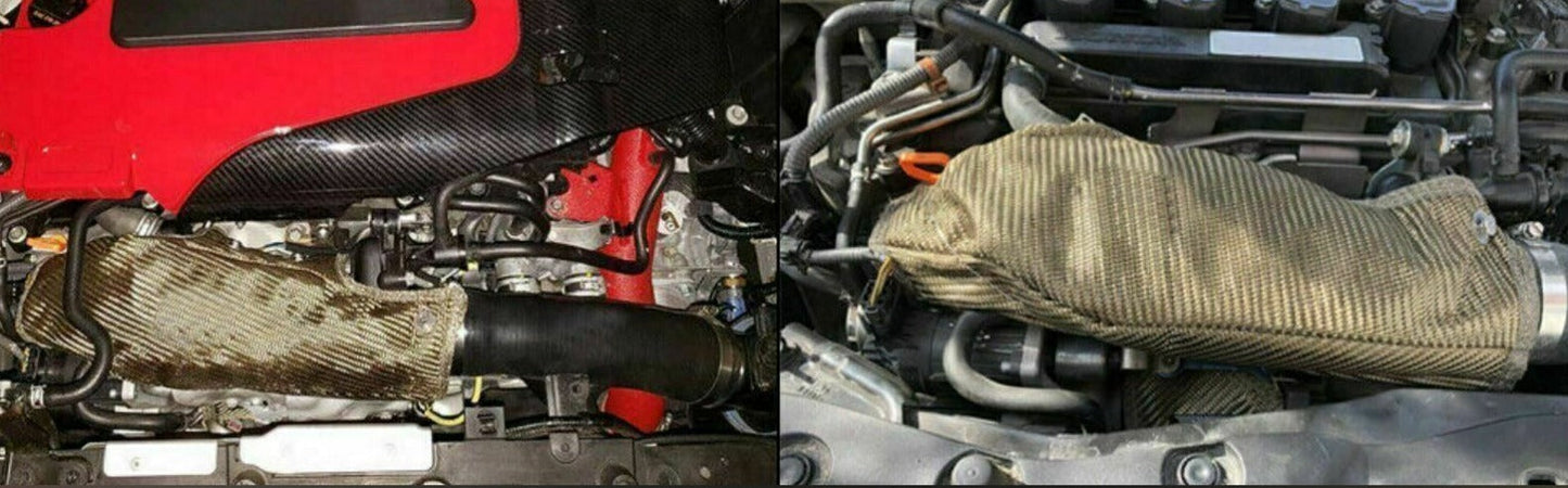 For 16+ Honda Civic 1.5T Inlet Pipe Turbo Blanket Intake Heat Thermal Titanium 10thgen