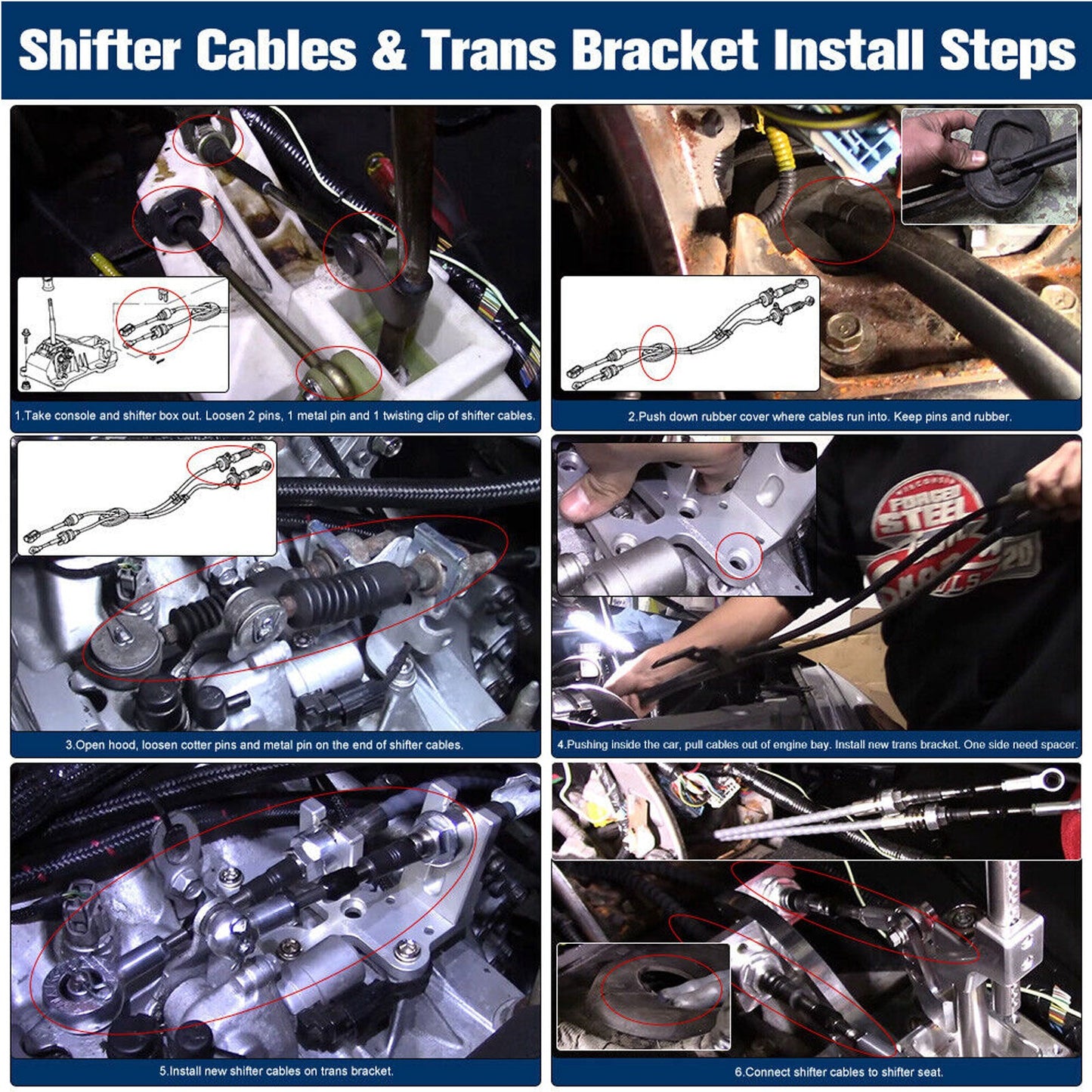 Acura RSX Shifter Cables Trans Bracket Shifter K20 K24 K Swap EG EK K-Series Honda Civic CRX