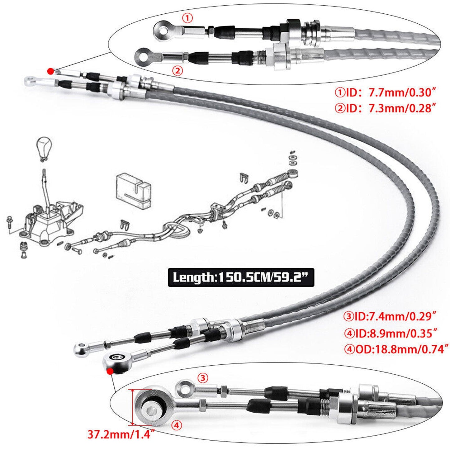 Acura RSX Shifter Cables Trans Bracket Shifter K20 K24 K Swap EG EK K-Series Honda Civic CRX