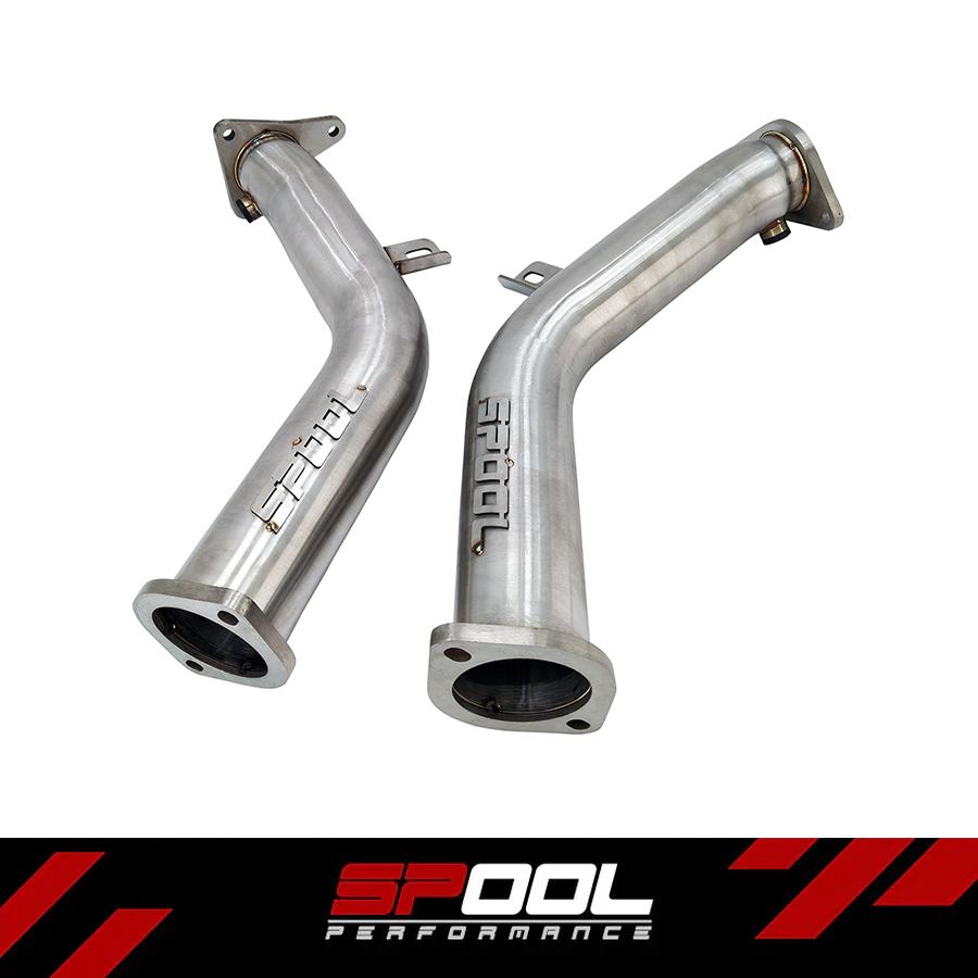Spool 3 Inch VR30DDTT Lower Downpipes Upgrade [Race Downpipes] | Infiniti Q50 Q60 RZ34 [VR30]